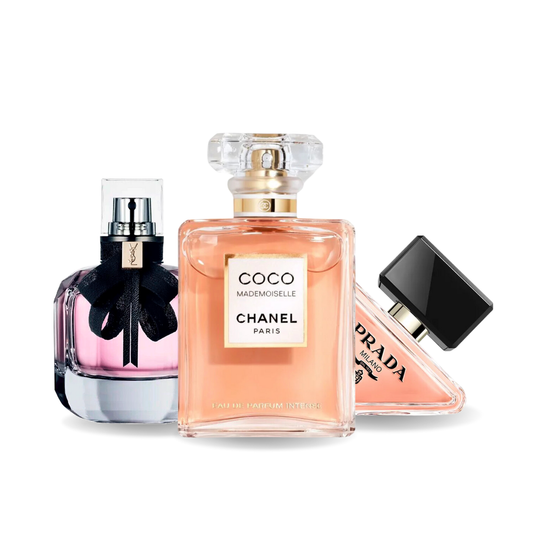 Combro promotionnel Prada PARADOXE, COCO MADEMOISELLE et MON PARIS 100ml