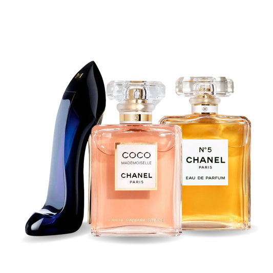 Combo Promotionnel 3 profumi GOOD GIRL,COCO MADEMOISELLE et Chanel Nº5 100ml