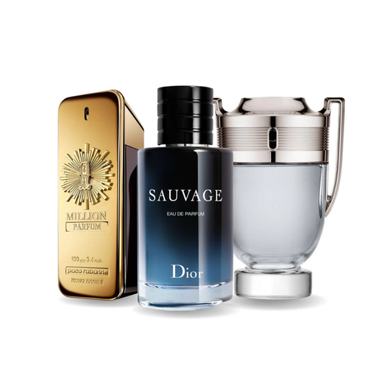 Combo Promotionnel Paco Rabanne ONE MILLION, Dior SAUVAGE et Paco Rabanne INVICTUS 100ml