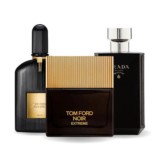 Combo promotionnel BLACK ORCHID, NOIR EXTREME et PRADA INTENSE 100ml