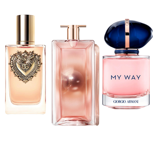 Combo Promotionnel Dolce & Gabanna Devotion, My Way Giorgi Armani, Lancôme Idôle 100ml